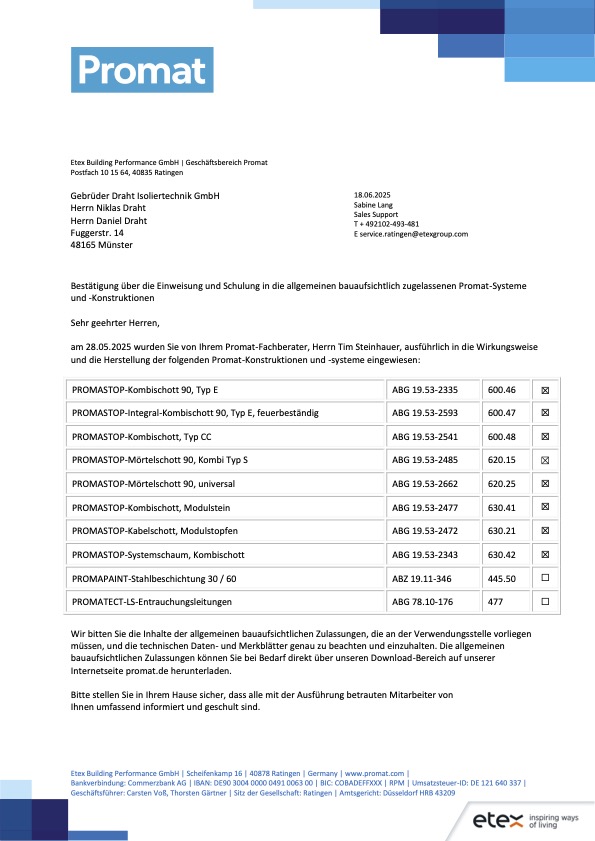 Zertifikat 2